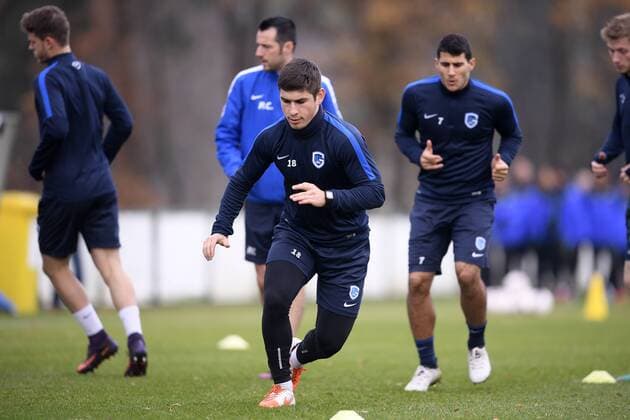 Genk s Ruslan Malinovsky pictured during a training session of Belgian soccer team RC Genk, Wednesday 23 November 2016, in Genk. Tomorrow Genk is playing the fifth game of the group stage of the Europa League competition against Austrian team Rapid Wien, in the group F. YORICKxJANSENS  x04981019x