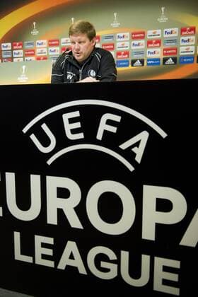 Fußball, EL, PK KAA Gent Gent s head coach Hein Vanhaezebrouck pictured during a press conference PK Pressekonferenz of Belgian soccer team KAA Gent, Wednesday 23 November 2016, in Gent. Tomorrow Gent is playing the fifth game of the group stage of the Europa League competition against Portuguese team SC Braga, in the group H. JASPERxJACOBS  x04981212x