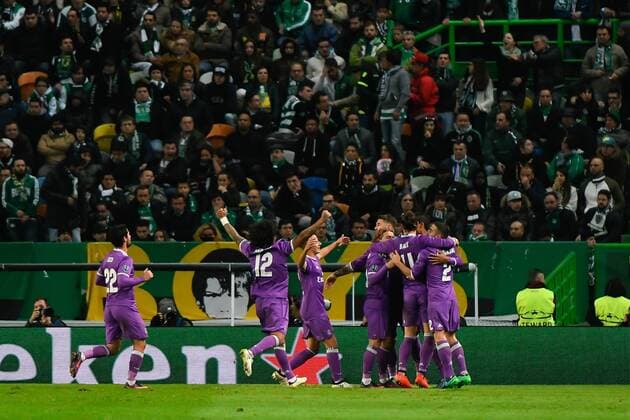 UEFA Champions League Portugal, Lisbon,Nov 22,2016 - SPORTING-REAL MADRID - Real Madrid players in action during UEFA Champions League football match between Sporting and Real Madrid, in Lisbon, Portugal.  Copyright: BrunoxdexCarvalho