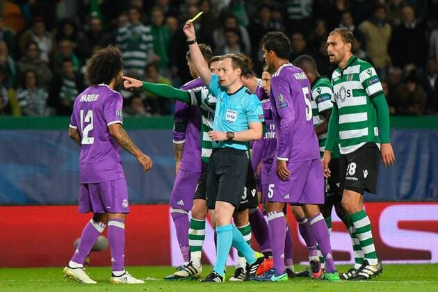 UEFA Champions League Portugal, Lisbon,Nov 22,2016 - SPORTING-REAL MADRID - Francis Connor (C) in action during UEFA Champions League football match between Sporting and Real Madrid, in Lisbon, Portugal.  Copyright: BrunoxdexCarvalho