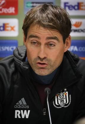 Anderlecht s head coach Rene Weiler pictured during a press conference PK Pressekonferenz of Belgian soccer team RSC Anderlecht, Wednesday 23 November 2016, in Baku, Azerbaijan. Tomorrow Anderlecht is playing the fifth game of the group stage of the Europa League competition against Azerbaijani team FK Qabala, in the group C. VIRGINIExLEFOUR  x04981481x