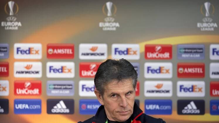 Coach of Southampton Claude Puel speaks at a press conference PK Pressekonferenz prior to the AC Sparta Praha - Southampton match in Prague, Czech Republic, November 23, 2016. (CTKxPhoto MichalxKamaryt) CTKPhotoP201611230778301  kmt 2