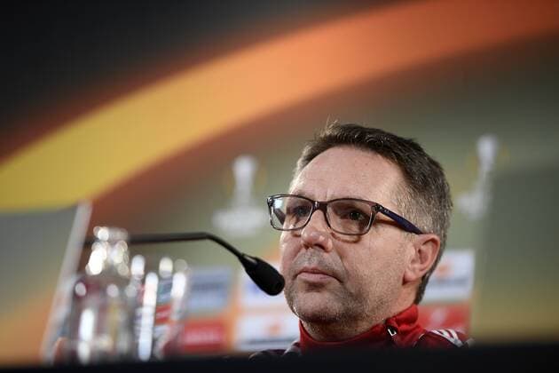 Rapid s head coach Damir Canadi pictured during a press conference PK Pressekonferenz of Austrian team Rapid Wien, Wednesday 23 November 2016, in Genk. Tomorrow Genk is playing the fifth game of the group stage of the Europa League competition against Belgian soccer team RC Genk, in the group F. YORICKxJANSENS  x04981680x
