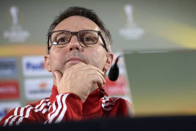 Rapid s head coach Damir Canadi pictured during a press conference PK Pressekonferenz of Austrian team Rapid Wien, Wednesday 23 November 2016, in Genk. Tomorrow Genk is playing the fifth game of the group stage of the Europa League competition against Belgian soccer team RC Genk, in the group F. YORICKxJANSENS  x04981669x