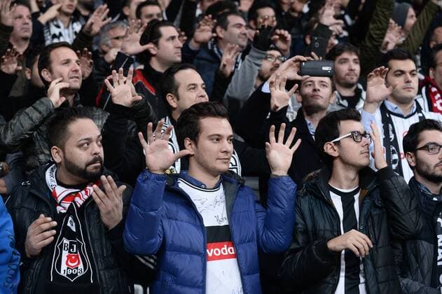 UEFA Champions League Group B match between Besiktas and Benfica at Vodafone Arena in Istanbul , Turkey ,November 23 , 2016. Pictured Fans of Besiktas. 