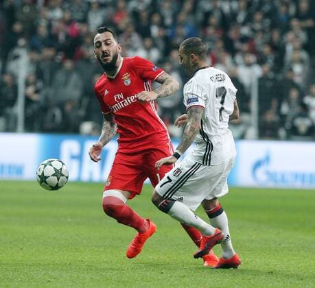 UEFA Champions League Group B match between Besiktas and Benfica at Vodafone Arena in Istanbul , Turkey ,November 23 , 2016. Pictured of Besiktas and of Benfica. 
