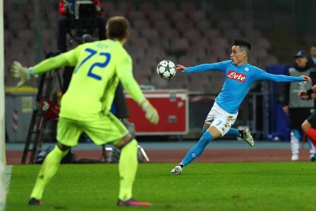 Artur Rudko Dynamo Kiev, Jose Maria Callejon Napoli Napoli 23-11-2016 Stadio San Paolo Football Calcio UEFA Champions League 2016 2017 Group B. SSC Napoli vs. Dynamo Kiev cesarexpurini