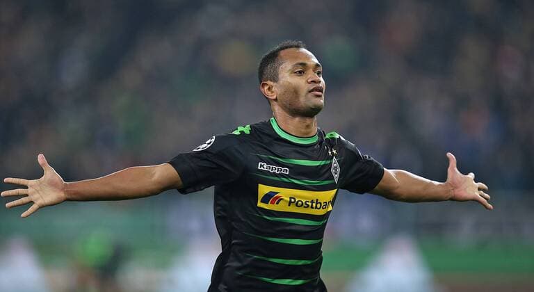 Bilder des Tages - SPORT 23.11.2016, Fussball UEFA Champions League 2016 2017, Gruppenphase, 5.Spieltag, Borussia Mönchengladbach - Manchester City, im Borussia-Park Mönchengladbach. Jubel Torschütze Raffael (Gladbach) zum Tor zum 1:0 