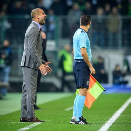 Trainer Pep Guardiola (Manchester City) beim Championsleague Spiel zwischen Borussia Moenchengladbach und Manchester City am 23.11.2016, Moenchengladbach Copyright: xSchuelerx xEibnerx-xPressefotox EP_JSE