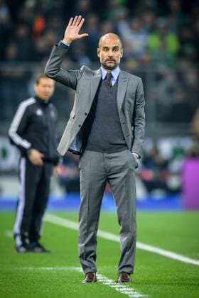 Trainer Pep Guardiola (Manchester City) beim Championsleague Spiel zwischen Borussia Moenchengladbach und Manchester City am 23.11.2016, Moenchengladbach Copyright: xSchuelerx xEibnerx-xPressefotox EP_JSE
