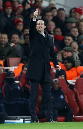 PSG s Unai Emery in action during the Champions League group A match at the Emirates Stadium, London. Picture date November 23rd, 2016 Pic David Klein Sportimage EDITORIAL USE ONLY. No use with unauthorised audio, video, data, fixture lists, club league logos or live services. Online in-match use limited to 120 images, no video emulation. No use in betting, games or single club league player publications.