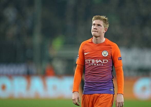 23.11.2016, Fussball UEFA Champions League 2016 2017, Gruppenphase, 5.Spieltag, Borussia Mönchengladbach - Manchester City, im Borussia-Park Mönchengladbach. Kevin de Bruyne (Manchester City) 