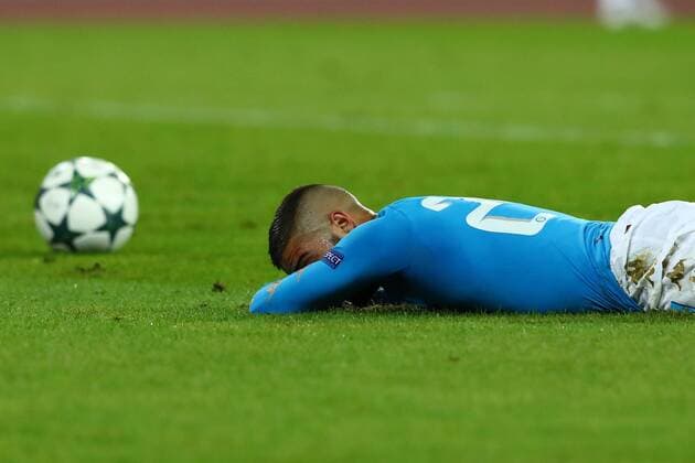 di Lorenzo Insigne Napoli dejection Napoli 23-11-2016 Stadio San Paolo Football Calcio UEFA Champions League 2016 2017 Group B. SSC Napoli vs. Dynamo Kiev cesarexpurini