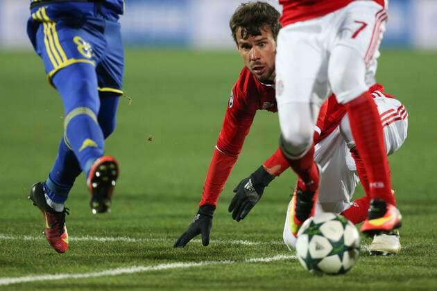 November 23, 2016 - Rostov-On-Don, Russia - Juan Bernat of FC Bayern Munich vie for the ball during the UEFA Champions League Group D football match between FC Bayern Munich and FC Rostov, at Olimp 2 Stadium in Rostov-on-Don, Russia on Novemberr 23, 2016. FC Rostov v FC Bayern Muenchen - UEFA Champions League  - ZUMAn230 20161123_zaa_n230_158