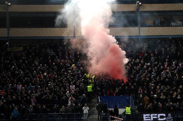 MADRID,SPAIN: Supporters of PSV Eindhoven before the UEFA Champions League Group D match between Atletico de Madrid and PSV Einhoven at Estadio Vicente Calderon on 23 11 2016, in MADRID, SPAIN. Photo by Sonia Canada Cordon Press  xSoniaxCanadax xx