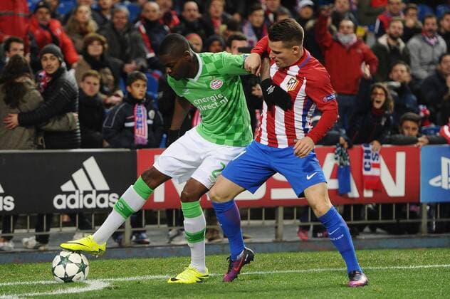 MADRID,SPAIN: Nicolas Isimat-Mirin, 2 of PSV Eindhoven during the UEFA Champions League Group D match between Atletico de Madrid and PSV Einhoven at Estadio Vicente Calderon on 23 11 2016, in MADRID, SPAIN. Photo by Sonia Canada Cordon Press  xSoniaxCanadax xx