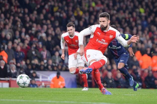 12 Olivier Giroud (ars) - Fussball, Champions League, FC Arsenal vs. Paris Saint Germain PSG - 23 11 2016 AnthonyBIBARD FEP Panoramic 
