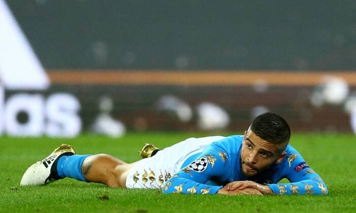 November 23, 2016 - Naples, Italy - Lorenzo Insigne (N) after a missed goal occasion during the UEFA Champions League match between SSC Napoli and FC Dynamo Kyiv at Stadio San Paolo on November 23, 2016 in Naples. SSC Napoli v FC Dynamo Kyiv - UEFA Champions League  - ZUMAn230 20161123_zaa_n230_215