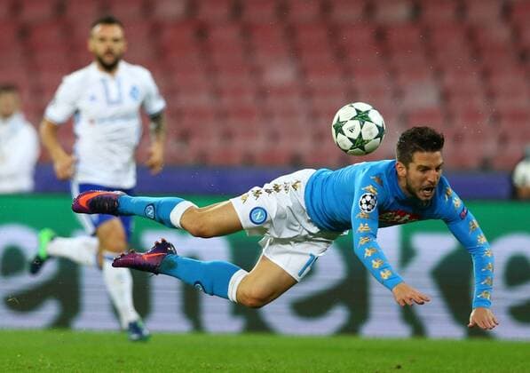 November 23, 2016 - Naples, Italy - Dries Mertens (N) during the UEFA Champions League match between SSC Napoli and FC Dynamo Kyiv at Stadio San Paolo on November 23, 2016 in Naples. SSC Napoli v FC Dynamo Kyiv - UEFA Champions League  - ZUMAn230 20161123_zaa_n230_205