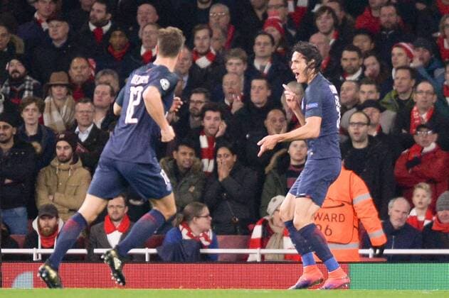 09 EDINSON CAVANI (psg) - Fussball, Champions League, FC Arsenal vs. Paris Saint Germain PSG - 23 11 2016 AnthonyBIBARD FEP Panoramic 