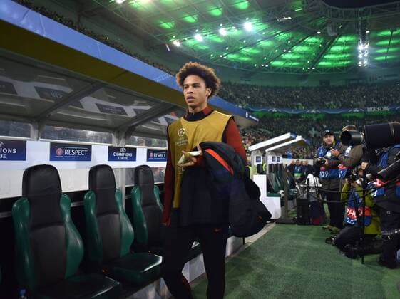 23.11.2016, Fussball UEFA Champions League 2016 17, Vorrunde, 5. Spieltag, Borussia Moenchengladbach - Manchester City 1:1, Leroy Sane (Manchester City)