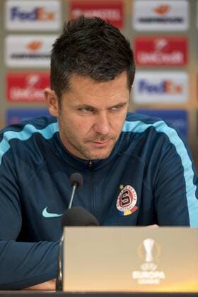 Coach of Sparta David Holoubek speaks at a press conference PK Pressekonferenz prior to the AC Sparta Praha - Southampton match in Prague, Czech Republic, November 23, 2016. (CTKxPhoto MichalxKamaryt) CTKPhotoF201611240658201  kmt archiv