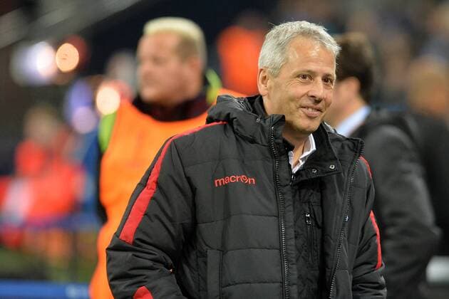 GER, Europa League, FC Schalke 04 vs OGC Nizza 24.11.2016, Veltins-Arena, Gelsenkirchen, GER, Europa League, FC Schalke 04 vs OGC Nizza, im Bild Lucien Favre ( Trainer Nizza ) Foto © nordphoto Treese nordphotoxTreese