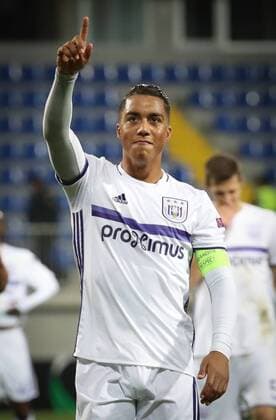 Anderlecht s Youri Tielemans celebrates after winning a fifth game in the group stage (gruop C) of the Europa League competition between Azerbaijani team FK Qabala and Belgian team RSCA Anderlecht, Thursday 24 November 2016, in Baku, Azerbaijan. VIRGINIExLEFOUR  x04982432x