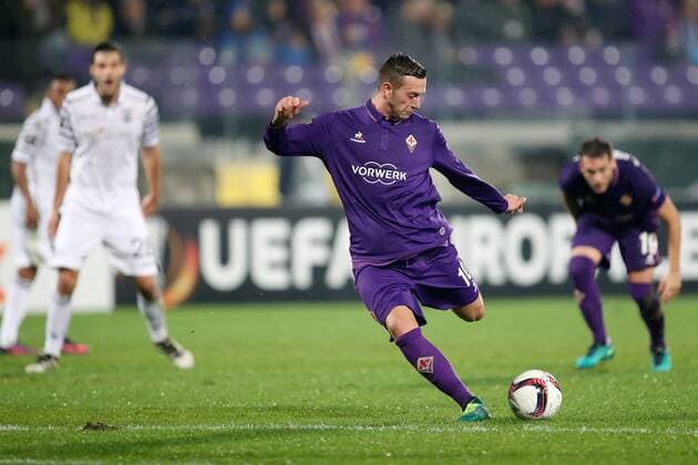 Il gol di Federico Bernardeschi Fiorentina Goal Celebration Fiorentina Firenze 24-11-2016 Stadio Artemio Franchi Europa League Fiorentina - Paok Foto Luca Pagliaricci Insidefoto LucaxPagliaricci