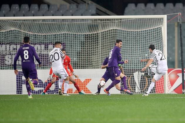 Il gol di Yevhen Shakhov Paok Goal Celebration Paok Firenze 24-11-2016 Stadio Artemio Franchi Europa League Fiorentina - Paok Foto Luca Pagliaricci Insidefoto LucaxPagliaricci