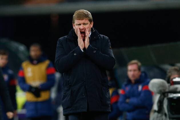 Gent s head coach Hein Vanhaezebrouck pictured during a fifth game in the group stage (group H) of the Europa League competition between Belgian soccer team KAA Gent and Portugese team SC Braga, Thursday 24 November 2016, in Gent. BRUNOxFAHY  x04982736x