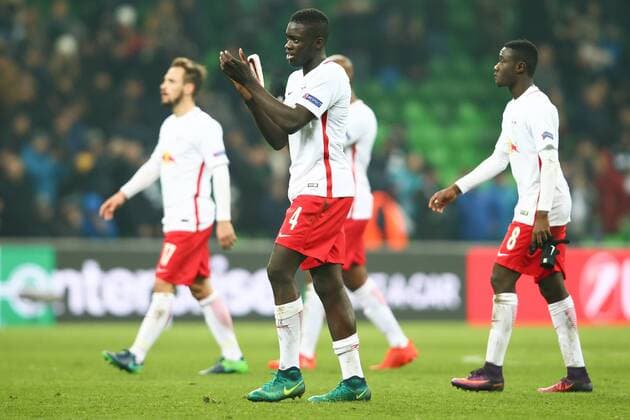 SOCCER - EL, Krasnodar vs RBS KRASNODAR,RUSSIA,24.NOV.16 - SOCCER - UEFA Europa League, group stage, FK Krasnodar vs Red Bull Salzburg. Image shows Dayot Upamecano (RBS). GEPAxpictures xFelixxRoittner