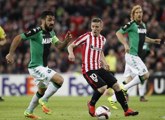 UEFA Europa League, Athletic de Bilbao vs Sassuolo Calcio: Iker Muniain vs Magnanelli  xDAVIDxS.xBUSTAMANTEx xx