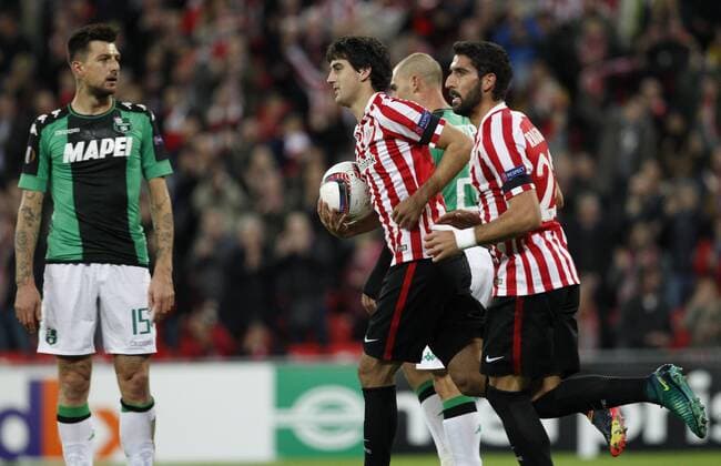 UEFA Europa League, Athletic de Bilbao vs Sassuolo Calcio: Raul Garcia, Mikel San Jose  xDAVIDxS.xBUSTAMANTEx xx