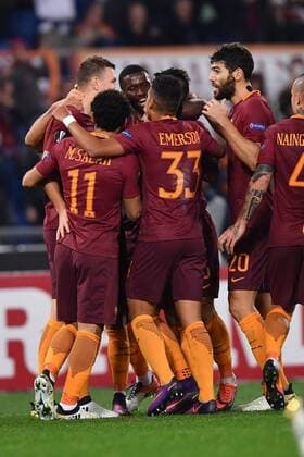 Fußball, EL, AS Rom - Viktoria Pilsen Europa Football League 2016 2017 AS Roma - Viktoria Plzen esultanza gol Edin Dzeko 