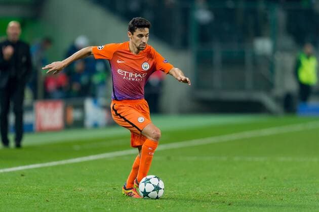 Moenchengladbach, Germany 23.11.2016, UEFA Champions League - 2016 17 Season, Group C - Matchday 5, Borussia Moenchengladbach - Manchester City FC, 1:1, Jesus Navas (ManC) in aktion ( DeFodi001