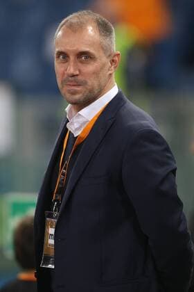FuÃŸball, EL, AS Rom - Viktoria Pilsen 24.11.2016. Stadio Olimpico, Rome, Italy. UEFA Europa League Football. Roma versus FC Viktoria Plzen. Viktoria coach Roman Pivarnik. xmarcoxiacobuccix  ActionPlus11813770