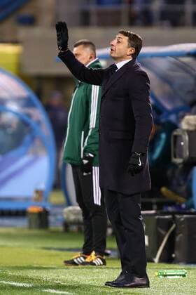 November 24, Russia, St. Petersburg. UEFA Europa League 2016 17- FC Zenit vs FC Maccabi (Tel Aviv, Israel). Shota Arveladze. Head coach of FC Maccabi Shota Arveladze. AlexanderxKulebyakin 