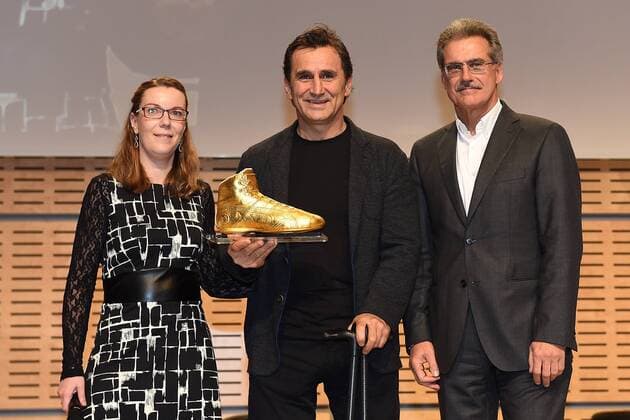 Race Night 2016 am 25.11.2016 auf der Essen Motor Show in Essen Alessandro Alex Zanardi mit Bianca Garloff und Mario Theissen xRx