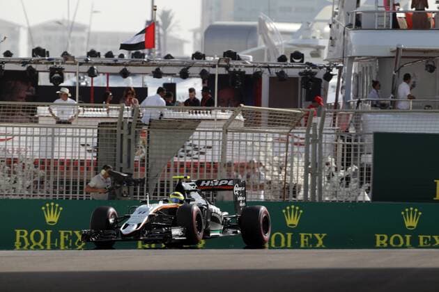 Abu Dhabi Grand Prix, UAE 24 - 27 November 2016 26.11.2016 - Free Practice 3, Sergio Perez (MEX) Sahara Force India F1 VJM09 