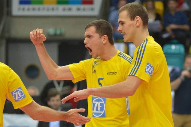 26.11.2016, xtkx, Volleyball 1.Bundesliga Herren, United Volleys - VfB Friedrichshafen, emspor, v.l. David Sossenheimer (Friedrichshafen) , Frankfurt am Main