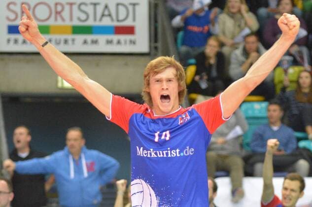 26.11.2016, xtkx, Volleyball 1.Bundesliga Herren, United Volleys - VfB Friedrichshafen, emspor, v.l. Peter Wolf (United Volleys) , Frankfurt am Main
