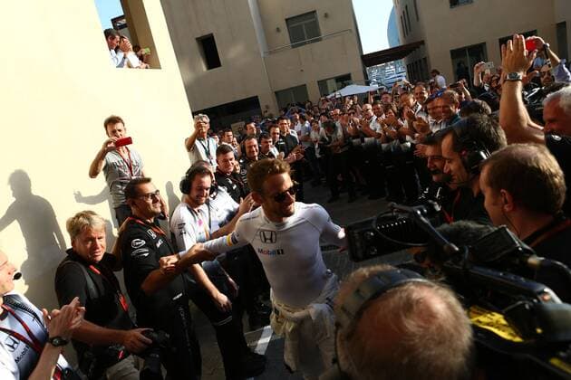 Abu Dhabi Grand Prix, UAE 24 - 27 November 2016 27.11.2016 - Race, Jenson Button (GBR) McLaren Honda MP4-31 