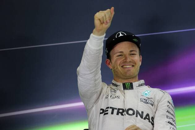 Abu Dhabi Grand Prix, UAE 24 - 27 November 2016 27.11.2016 - Race, press conference PK Pressekonferenz 2nd place Nico Rosberg (GER) Mercedes AMG F1 W07 Hybrid and Champion 2016 