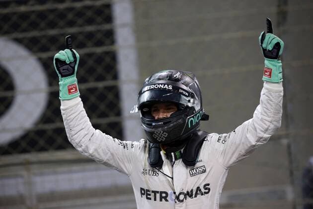 Abu Dhabi Grand Prix, UAE 24 - 27 November 2016 27.11.2016 - Race, 2nd place Nico Rosberg (GER) Mercedes AMG F1 W07 Hybrid and Champion 2016 