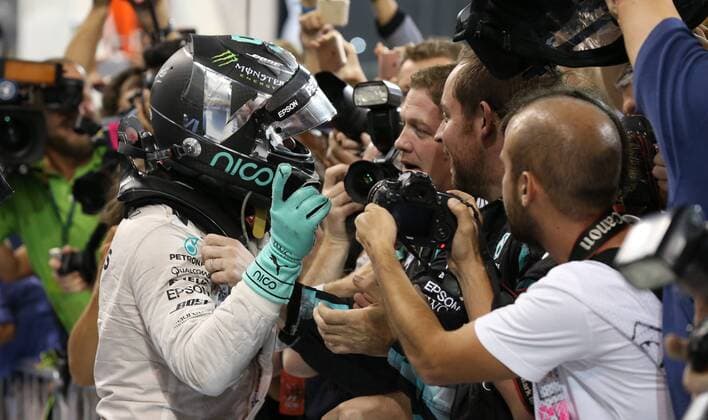 World Champion Nico Rosberg; Mercedes Grand Prix, formula 1 GP, Abu Dhabi, Yas Marina Circuit, VAE, 27.11.2016 Photo:mspb Jerry Andre World Champion Nico Rosberg; Abu Dhabi,