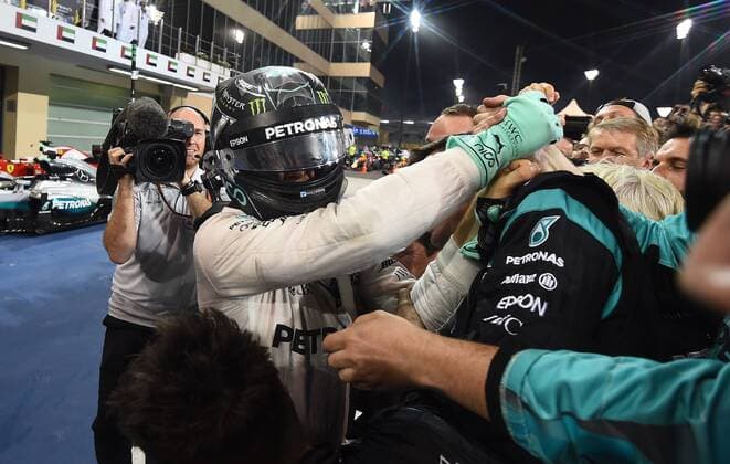World Champion Nico Rosberg; Mercedes Grand Prix, formula 1 GP, Abu Dhabi, Yas Marina Circuit, VAE, 27.11.2016 Photo:mspb Jerry Andre World Champion Nico Rosberg; Abu Dhabi,