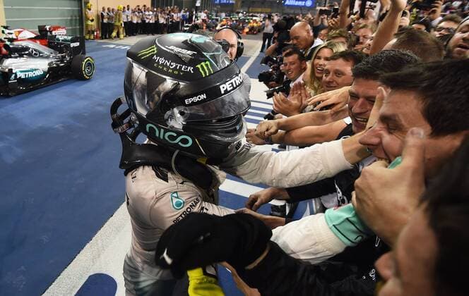 World Champion Nico Rosberg; Mercedes Grand Prix, formula 1 GP, Abu Dhabi, Yas Marina Circuit, VAE, 27.11.2016 Photo:mspb Jerry Andre World Champion Nico Rosberg; Abu Dhabi,