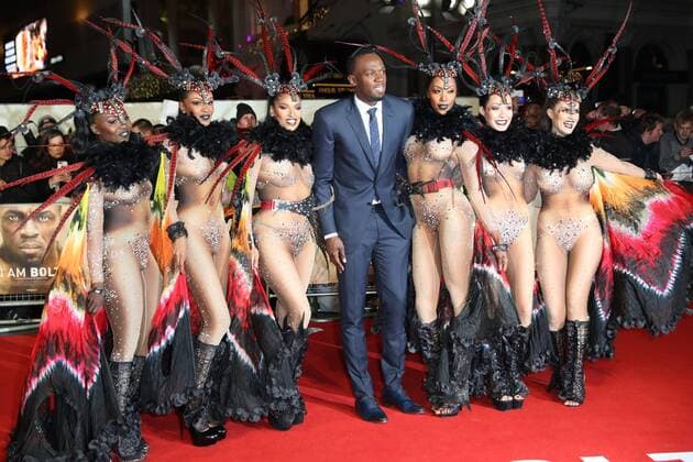 28 11 2016. London, United Kingdom.Usain Bolt arriving at the I am Bolt premiere in London.  xStephenxLockx xixImagesx IIM-13908-0002