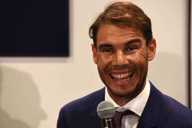 Spain: Rafael Nadal in Madrid The Spanish tennis Rafael Nadal, 30 years-old, pictured during a press conference PK Pressekonferenz for new campaign of Tommy Hilfiger in Madrid.  JorgexSanz PacificxPress
